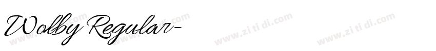 Wolby Regular字体转换